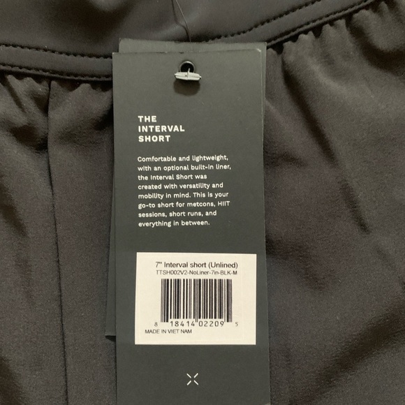 Ten Thousand Men 7 In Interval UnLiner Active Shorts Workout Black Medium - Picture 2 of 5